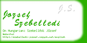 jozsef szebelledi business card